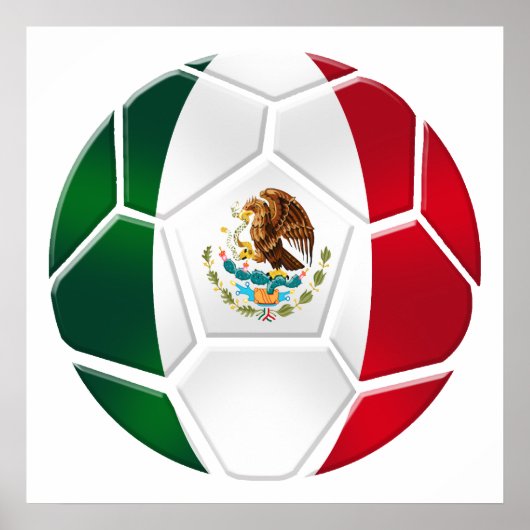 Weltmeisterschaft Brasilien 2014 Mexikanisches Nat Poster (Vorne)