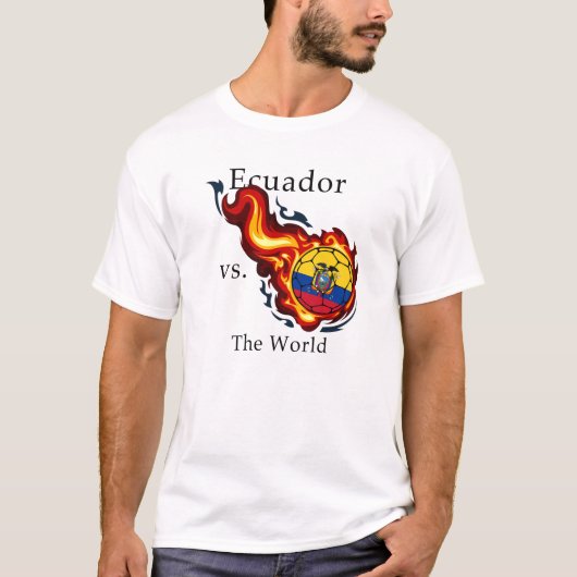 Weltmeisterschaft - Ecuador gegen die Welt T-Shirt (Vorderseite)