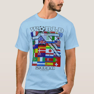 Weltmeisterschaft-Fußball-blauer HauptT - Shirt