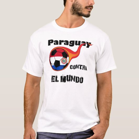 Weltmeisterschaft - Paraguay gegen die Welt T-Shirt (Vorderseite)