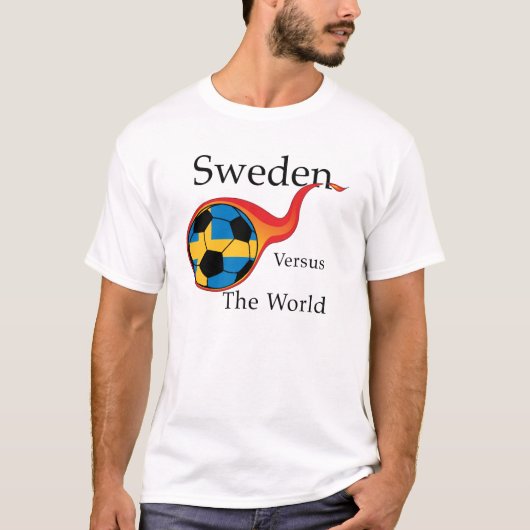 Weltmeisterschaft - Schweden gegen die Welt T-Shirt (Vorderseite)