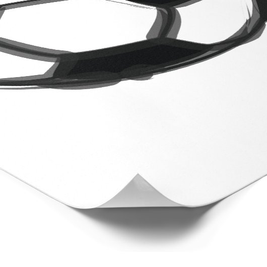 Weltmeisterschaft Soccer Globe Poster (Ecke)