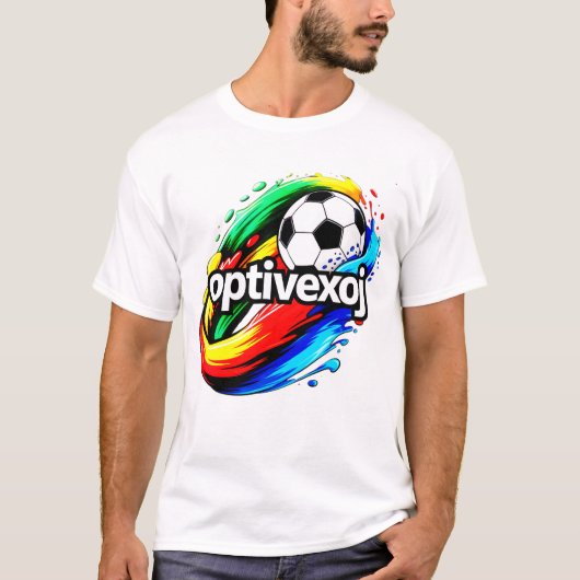 Weltmeisterschaft Soccer T - Shirt Paint Spritzer (Vorderseite)