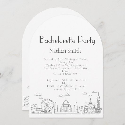 Weltmeisterschaften der Weltmeisterschaft der Wund Einladung (Vorne/Hinten)