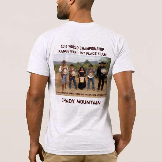 Weltmeisterschafts-Strecken-Krieg T-Shirt (Rückseite)