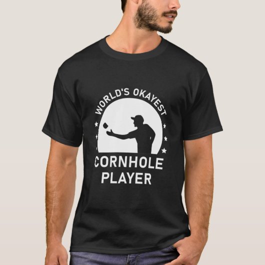 Weltmeisterspieler - Funny Cornhole T-Shirt (Vorderseite)