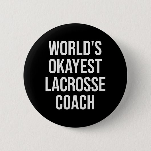 Weltmeistertitel für Lacrosse Coach Button (Vorderseite)