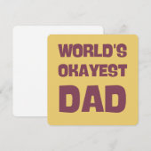 Weltmeistertitel mit lustiger Papa-Karte Einladung (Vorne/Hinten)