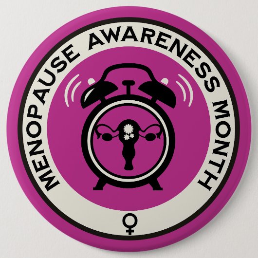 Weltmenopausenmonat Button (Vorderseite)