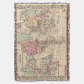 Weltmercator proj Karte durch Mitchell Decke (Vorderseite Vertikal)