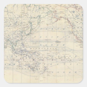 WeltMercators Projekt Quadratischer Aufkleber