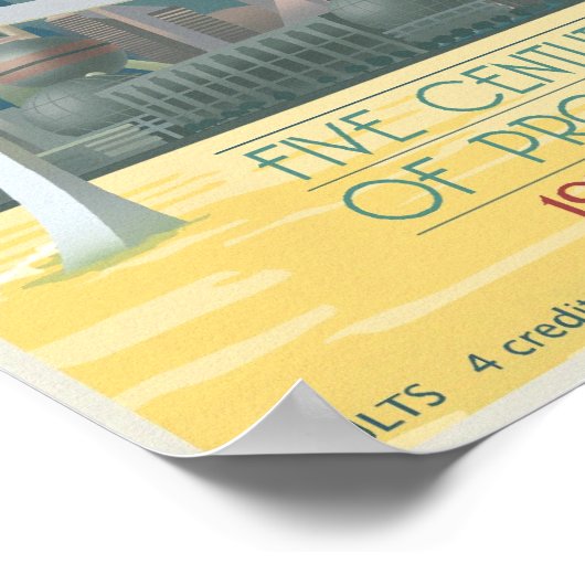 Weltmesse in Shanghai Poster (Ecke)