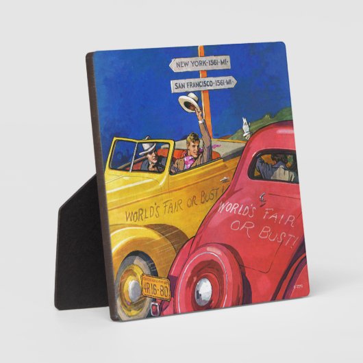 Weltmesse oder Pleite Fotoplatte (Vorderseite)