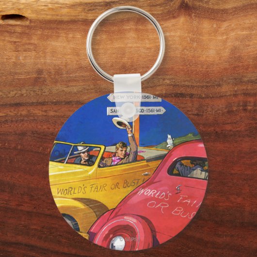 Weltmesse oder Pleite Schlüsselanhänger (Vorderseite)