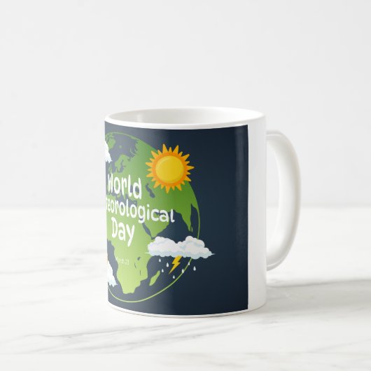 Weltmeteorologischer Tag Kaffeetasse (VorderseiteRechts)
