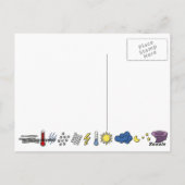Weltmeteorologischer Tag Postkarte (Rückseite)