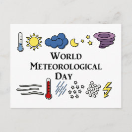 Weltmeteorologischer Tag Postkarte