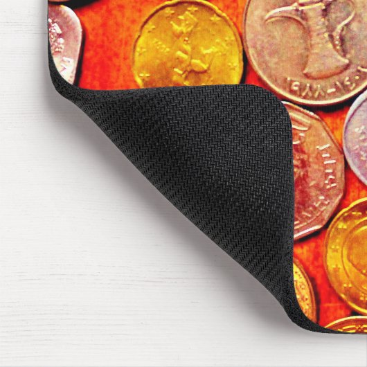 Weltmünzen Mousepad (Ecke)