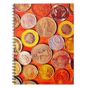 Weltmünzen Notizblock