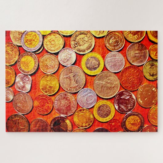 Weltmünzen Puzzle (Horizontal)