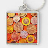 Weltmünzen Schlüsselanhänger (Vorne)