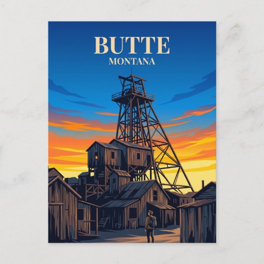Weltmuseum des Bergbaus USA Postkarte (Vorderseite)