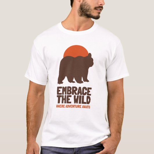 Weltnaturtag - Der wilde Bär einweihen T-Shirt (Vorderseite)