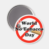 Weltnichtrauchertag Magnet (Vorderseite/Rückseite)