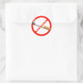 Weltnichtrauchertag Runder Aufkleber (Tasche)