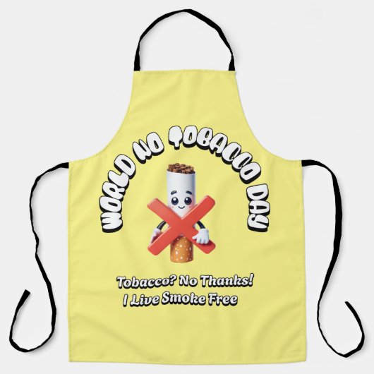 Weltnichtrauchertag Schürze (Vorderseite)