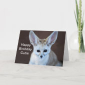 Weltniedlichster Fennec Fox Karte (Vorderseite)