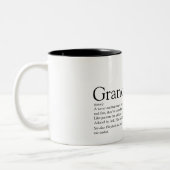 Weltniveau je Großeltern Definition Zweifarbige Tasse (Links)