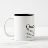 Weltniveau je Großeltern Definition Zweifarbige Tasse (Links)