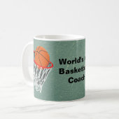Weltno1-Basketball-Trainer Kaffeetasse (Vorderseite Links)