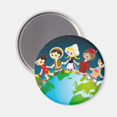 Weltnummer Magnet (Vorderseite/Rückseite)