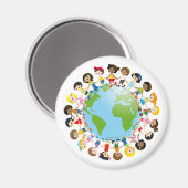 Weltnummer Magnet (Vorderseite/Rückseite)