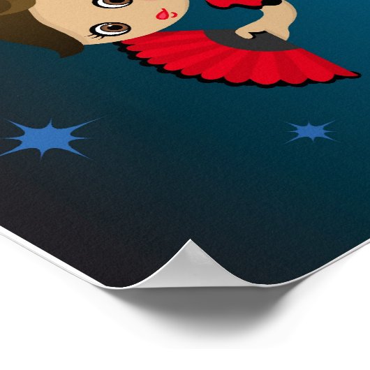 Weltnummer Poster (Ecke)