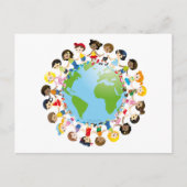 Weltnummer Postkarte (Vorderseite)