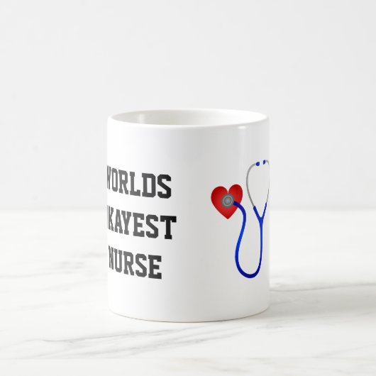 WeltOkayest Krankenschwester Kaffeetasse (Mittel)