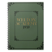 WELTON ACADEMY - DARK ACADEMIA PLANNER NOTIZBLOCK (Vorderseite)