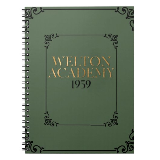 WELTON ACADEMY - DARK ACADEMIA PLANNER NOTIZBLOCK (Vorderseite)