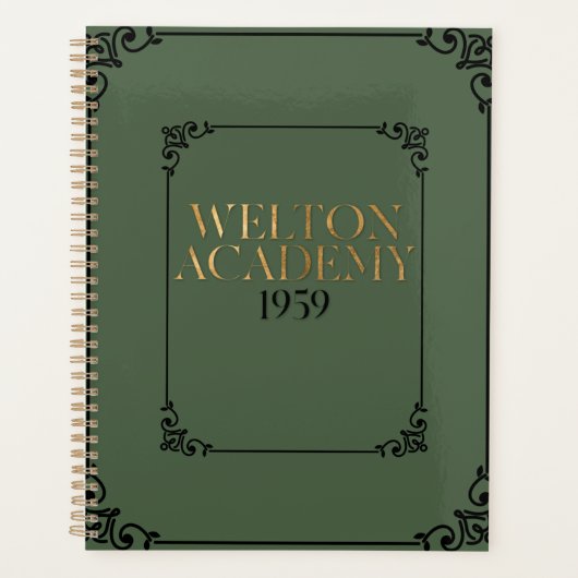 WELTON ACADEMY - DARK ACADEMIA PLANNER PLANER (Vorderseite)