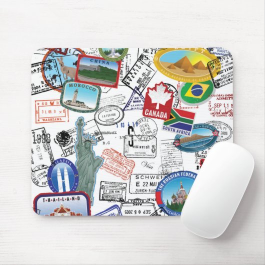 Weltpass-Muster Mousepad (Mit Mouse)