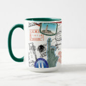 Weltpass-Muster Tasse (Links)