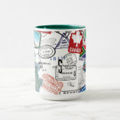 Weltpass-Muster Tasse (Zentrum)