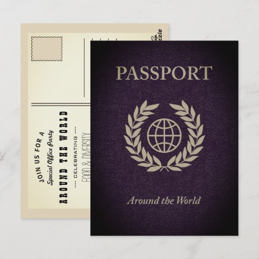 Weltpass Postkarte (Vorne/Hinten)