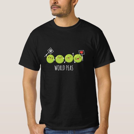 Weltpeas Vegane Vegane Gemüse Erdöl T-Shirt (Vorderseite)