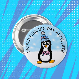 Weltpinguin-Tag 25. April Button