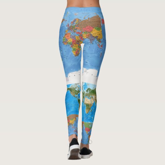 Weltplan-Projekt Leggings (Rückseite)