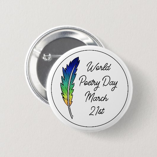 Weltpoetentag | März 21. Button (Vorne & Hinten)